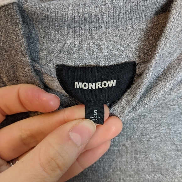 Revolve Monrow Gray Two Toned Turtleneck Size S - Picture 8 of 9